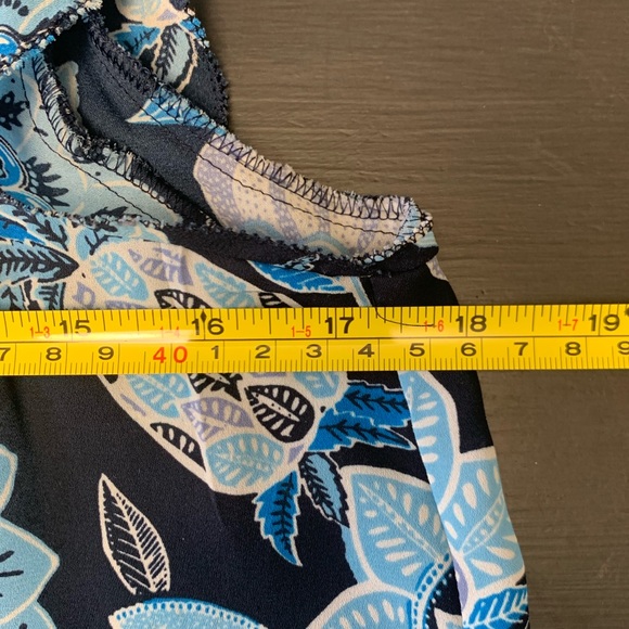 Pineapple Dream Smocked Tie Neck Shell - Picture 5 of 8